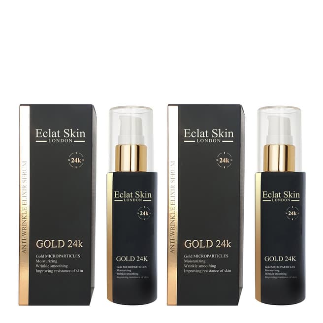 Eclat Skin London Anti-Wrinkle Elixir Serum 24k Gold X 2