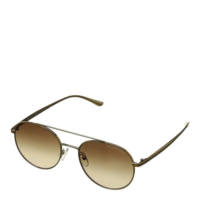 Michael Kors Unisex Gold/Grey Michael Kors Aviator Sunglasses