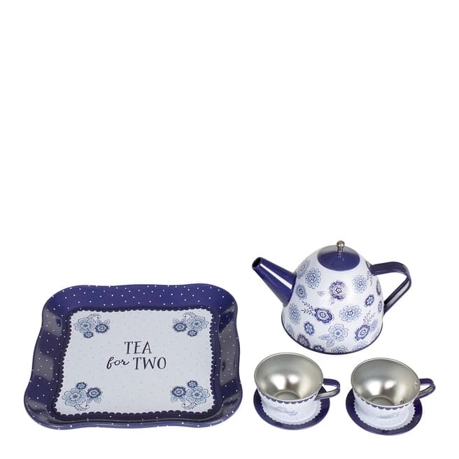 Sass & Belle Blue Floral Tea For Two Set