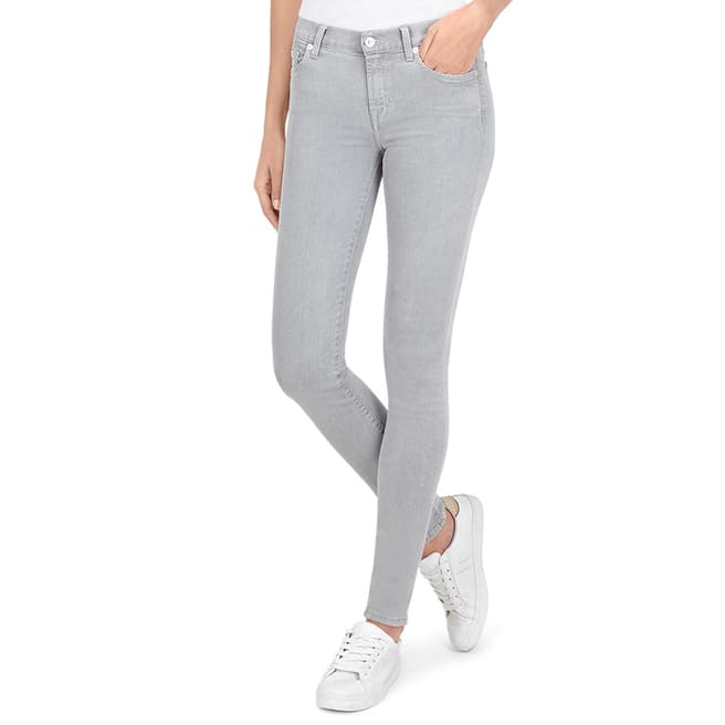 7 For All Mankind Grey The Skinny Stretch Jeans