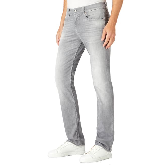 7 For All Mankind Grey Weightless Stretch Slim Jeans