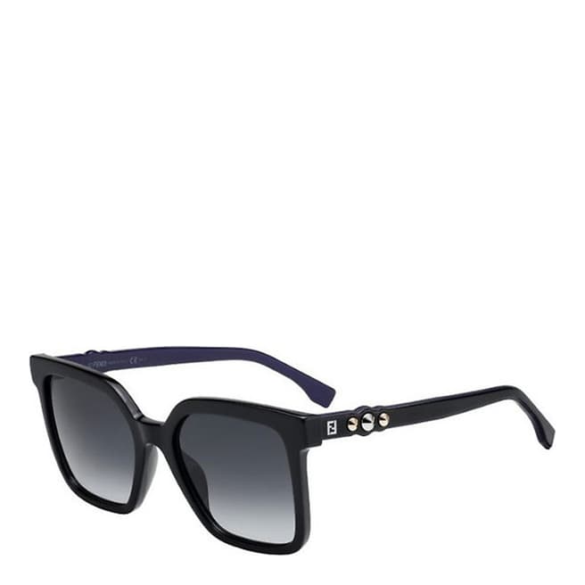 Fendi Women's Black/Blue Fendi Sunglasses 54mm