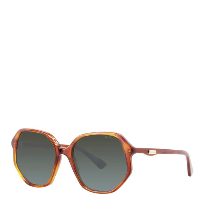 Gucci Unisex Brown Gucci Sunglasses 56mm