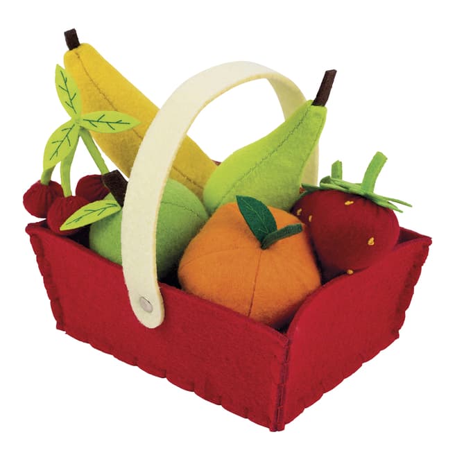Janod Fabric Basket with 8 Fruits