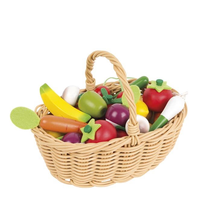 Janod 24 Piece Fruit & Vegetable Basket
