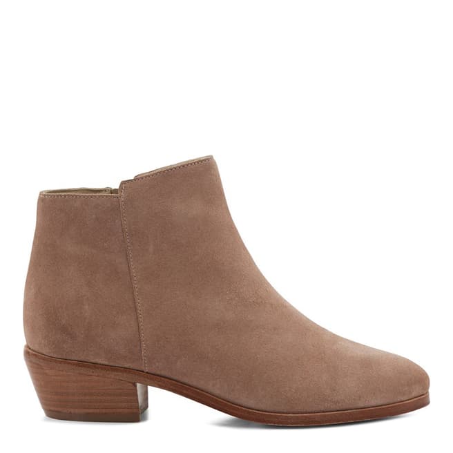 Hobbs London Pink Neutral Suede Ankle Boots
