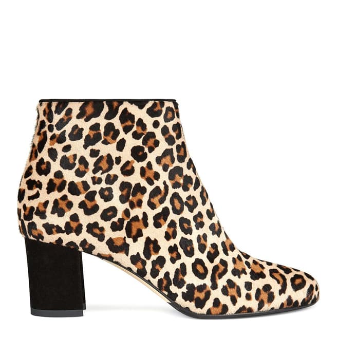 Hobbs London Leopard Tegan Ankle Boots