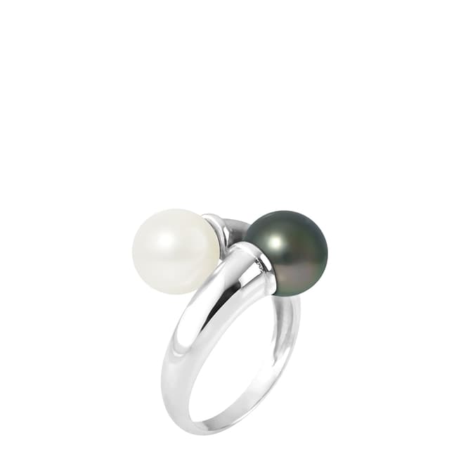 Mitzuko Black/White Pearl Ring