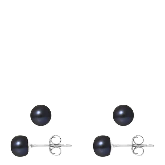 Mitzuko Black Pearl Earrings