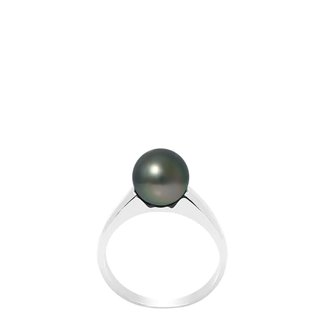 Mitzuko Silver/Black Pearl Ring