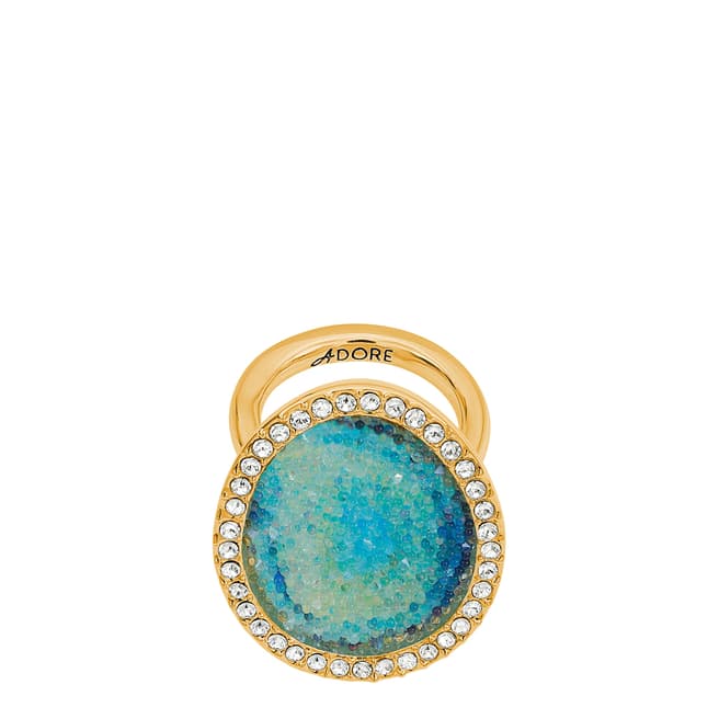 Adore Jewellery with Swarovski® Crystals Gold Plated Swarovski Graphic Cry Stone Ring