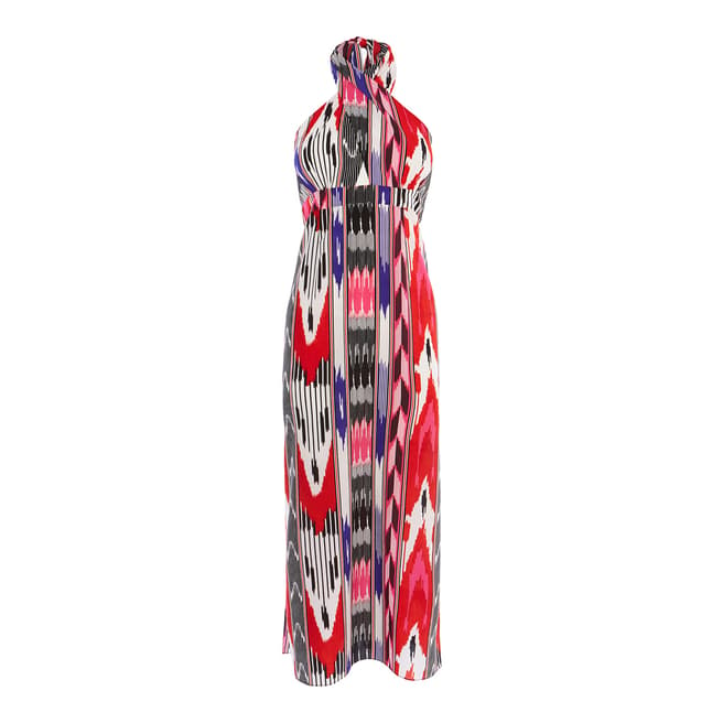 Karen Millen Multicolour Abstract Print Maxi Dress