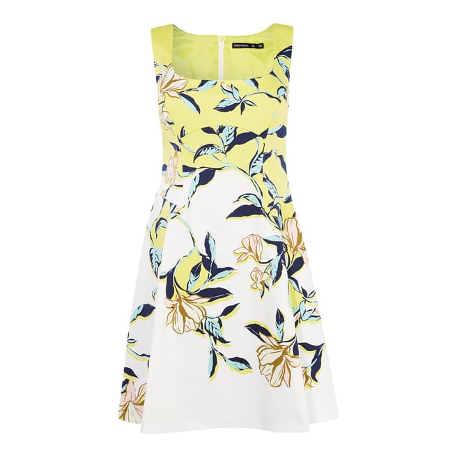 Karen Millen Yellow/Multi Floral Print Dress