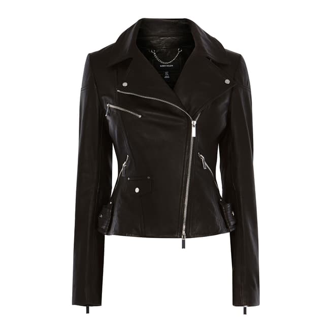 Karen Millen Black Black Leather Jacket