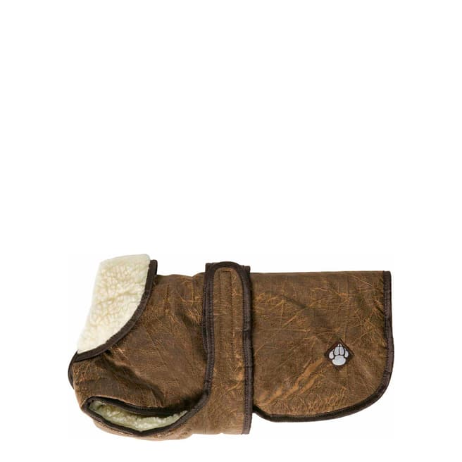 Danish Design Brown/Cream Leather Waggles Coat, 30cm