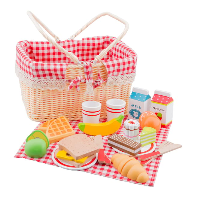New Classic Toys 27 Piece Picnic Basket Playset