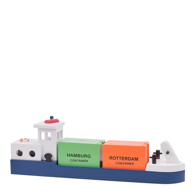 New Classic Toys Barge with 2 containers