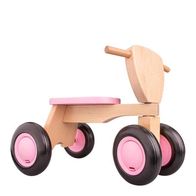 New Classic Toys Pink Wooden Road Star Trike