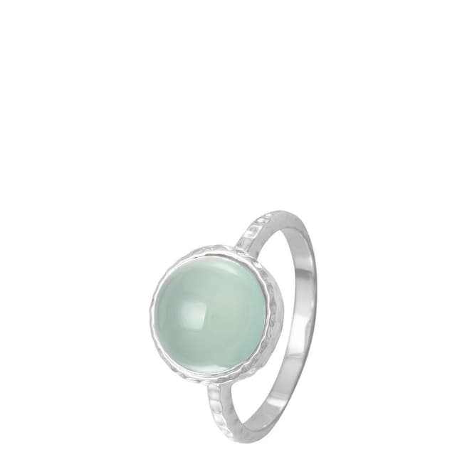 Alexa by Liv Oliver Sea Green/Sterling Silver Ring