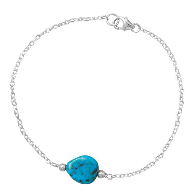 Alexa by Liv Oliver Turquoise / Silver Plated Bracelet