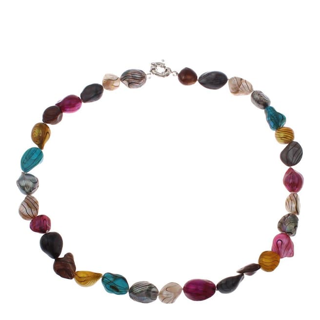 Alexa by Liv Oliver Multi Colour Baroque Freshwater Pearl Necklace