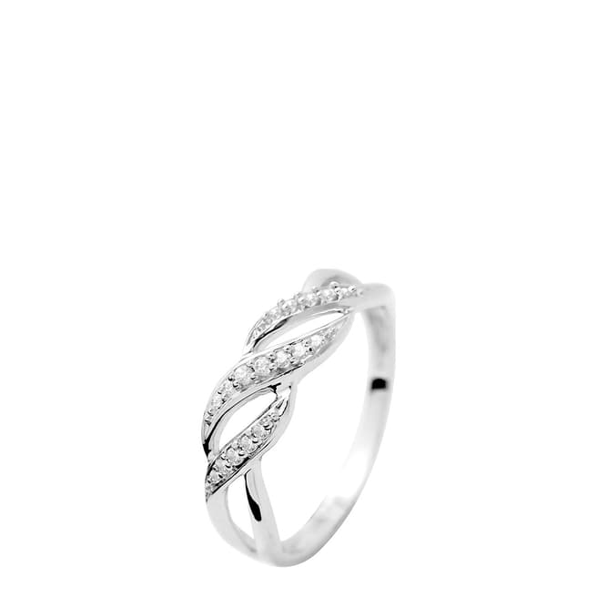 Only You White Gold Solitaire Diamond Ring 0.04 Cts