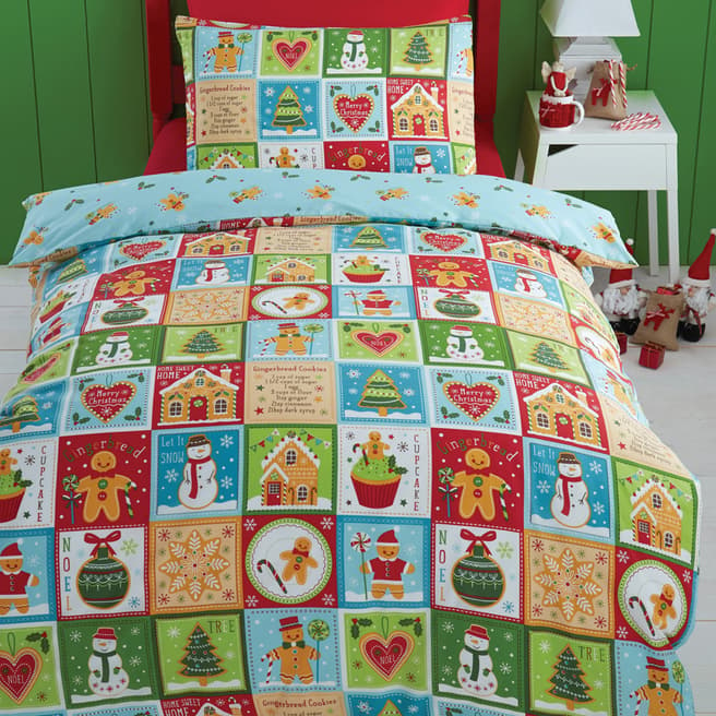 Kids Club Jolly Gingerbread Double Duvet Cover Set