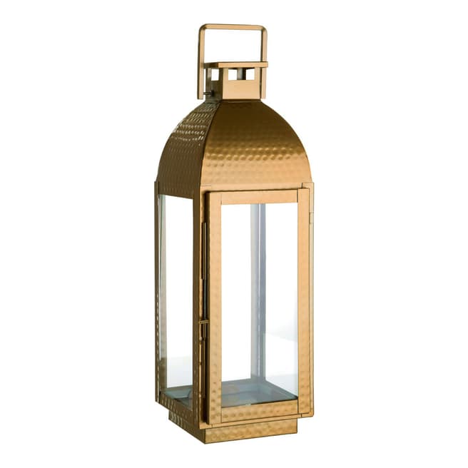 Premier Housewares Glass/Brass Finish Small Ravi Small Lantern