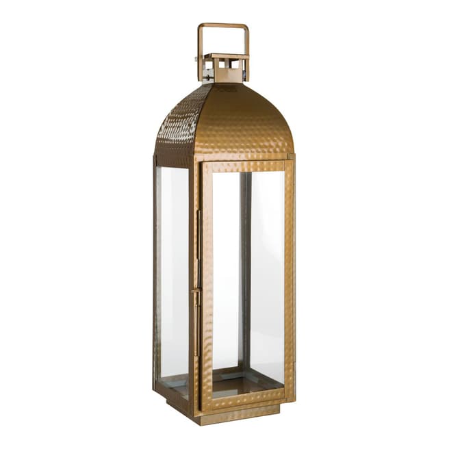 Premier Housewares Glass/Brass Ravi Large Lantern