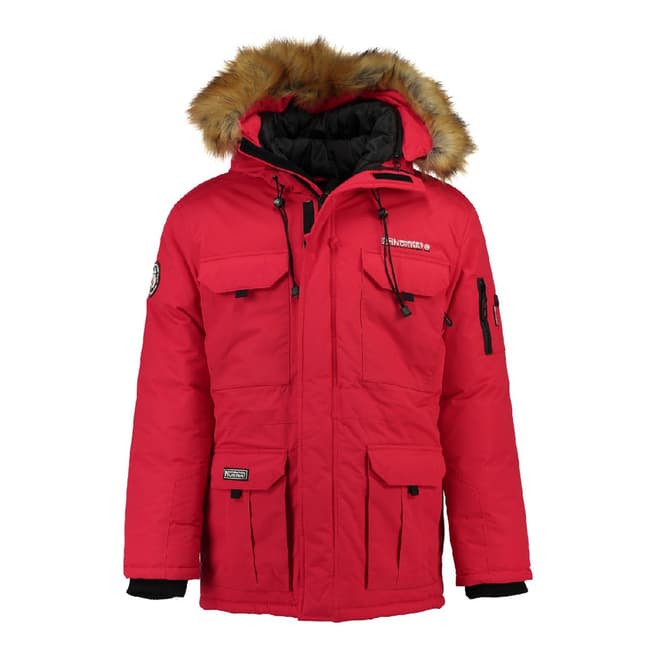 Geographical Norway Men's Red Bottle Parka