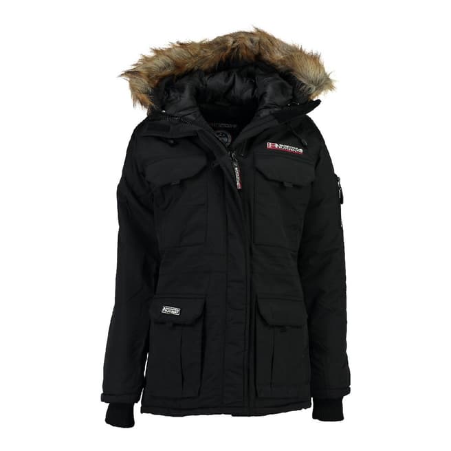 Geographical Norway Women's Black Aristochat Parka