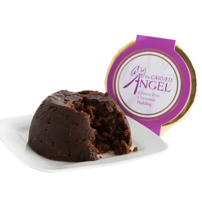 The Carved Angel Gluten Free Traditional Christmas Pudding with Nuts, Serves 3-4
