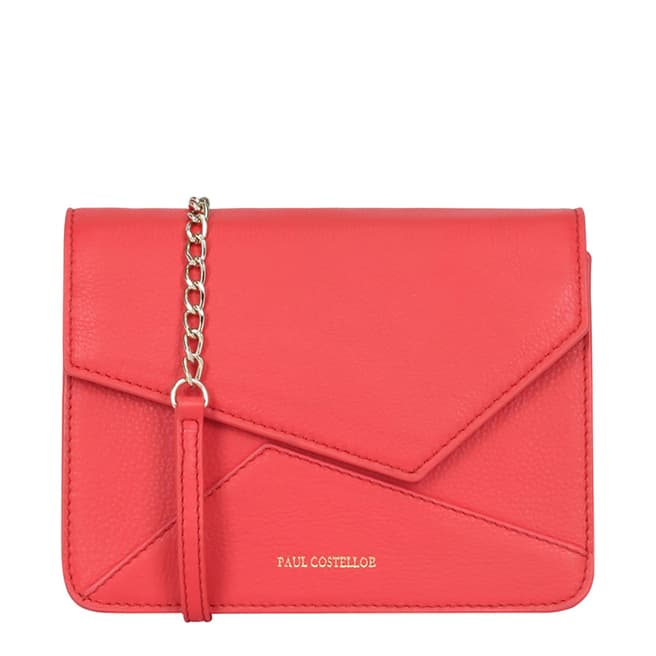 Paul Costelloe Red Gaillac Leather Bag