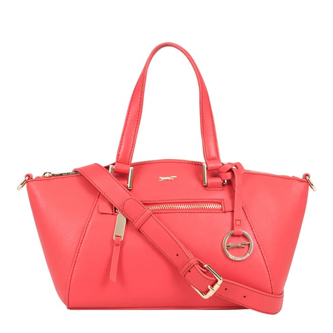 Paul Costelloe Red Charlie Leather Bag