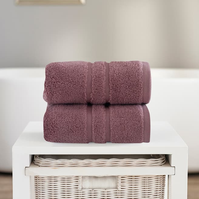 The Lyndon Company Zero Twist Bath Towel, Mauve