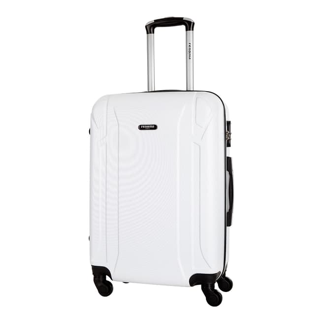 Renoma White Levy Large 4 Wheeled Suitcase