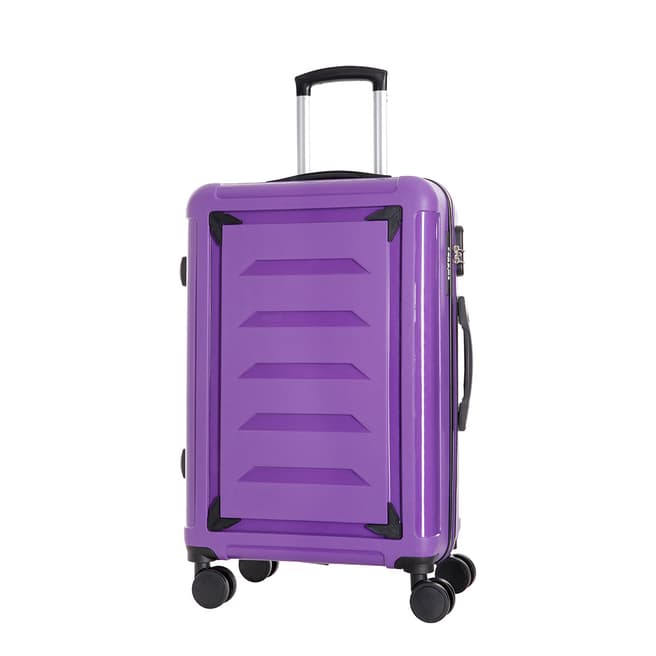 Renoma Purple Medium Goldberg 8 Wheeled Cabin Suitcase 60cm