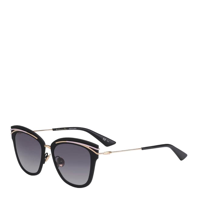 Dior Ladies Black and Gold So Dior Sunglasses 53mm