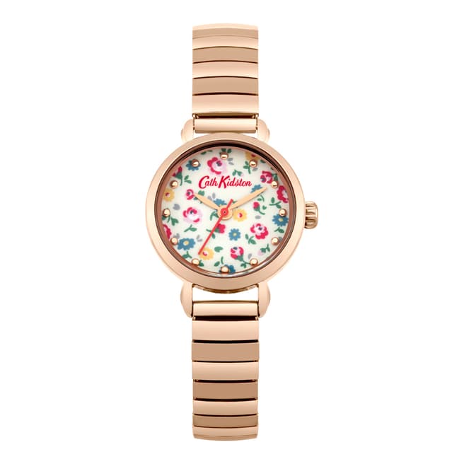 Cath Kidston Ivory Little Flower Buds Printed Expander Strap Watch