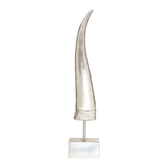 Fifty Five South Silver Small Horn Ornament