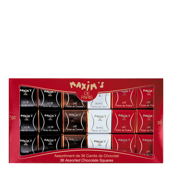 Maxim's de Paris 36 Piece Assorted Chocolate Squares