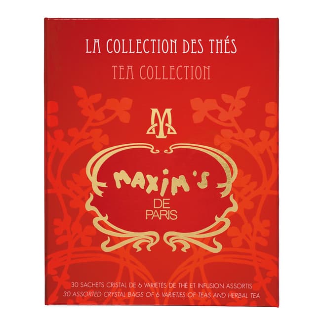 Maxim's de Paris Maxims Assorted Tea Bags Gift Box, Pack of 30