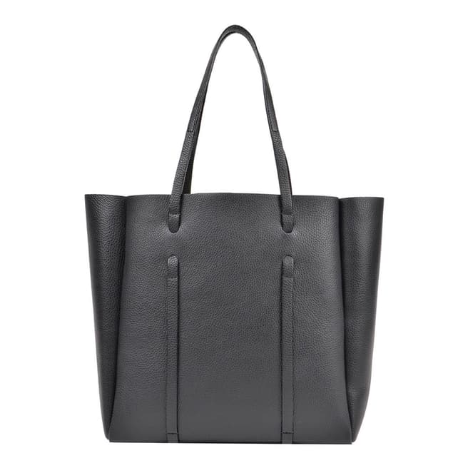 Roberta M Black Leather Roberta M Tote Bag
