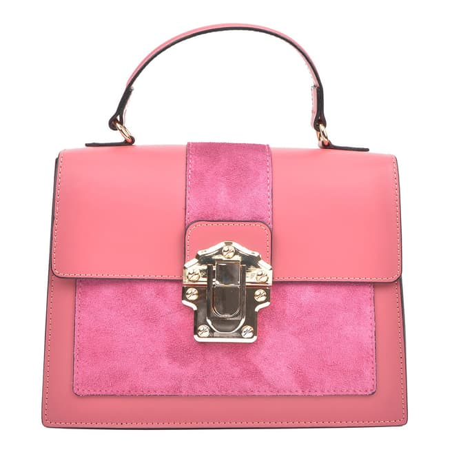 Isabella Rhea Pink Leather Isabella Rhea Top Handle Bag