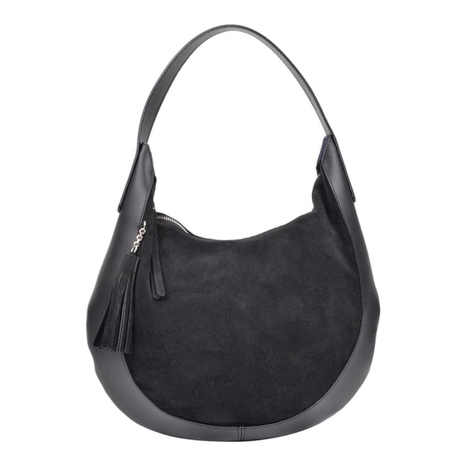 Isabella Rhea Black Leather Isabella Rhea Shoulder Bag