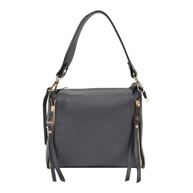Roberta M Black Leather Roberta M Top handle Bag