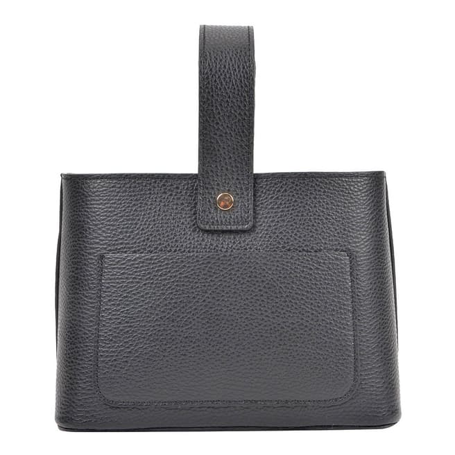 Roberta M Black Leather Roberta M Shoulder Bag