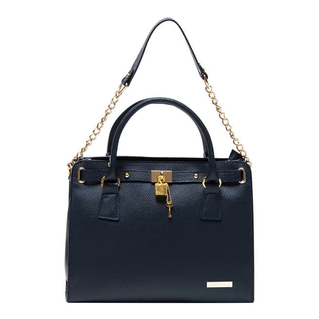 Roberta M Blue Leather Roberta M Shoulder Bag