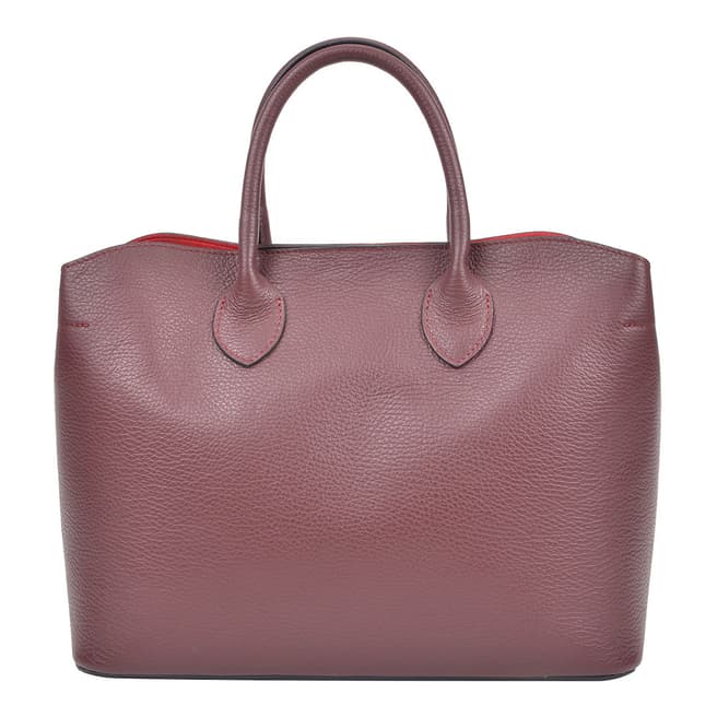 Isabella Rhea Bordeaux Leather Isabella Rhea Top Handle Bag