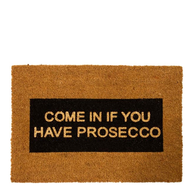 Artsy Doormats Glitter Come in if you have Prosecco